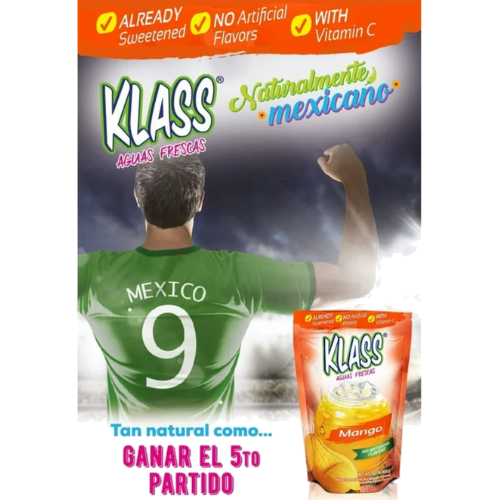 Klass Aguas Frescas Mango, Drink Mix, 14.1oz view 2
