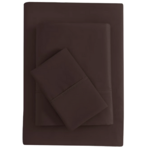 Microfiber Bed Sheet Set, 3pc Twin-Brown view 2