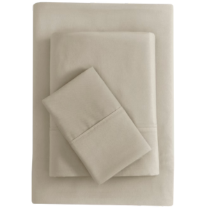 Microfiber Bed Sheet Set, 3pc Twin-Khaki view 2
