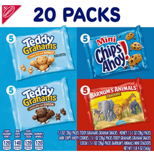 Nabisco Fun Shapes Variety Pack, 20ct view 2