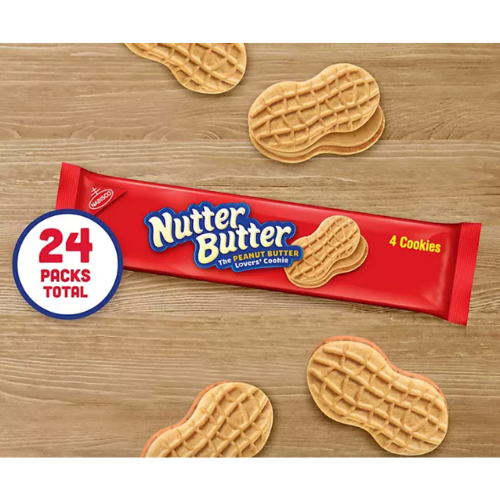 Nutter Butter Peanut Butter Sandwich Cookies, 24ct view 2