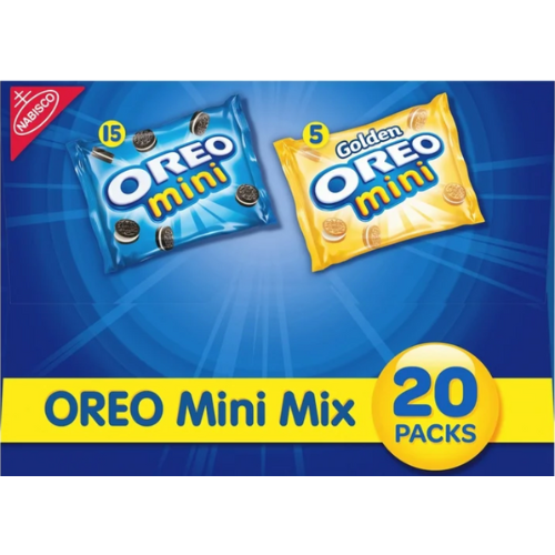 Nabisco Oreo Mini Mix Sandwich Cookies Variety Pack, 20 view 2