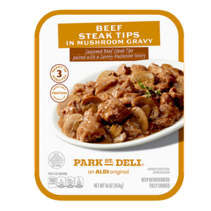 Park Street Deli Beef Steak Tips in Mushroom Gravy 16oz