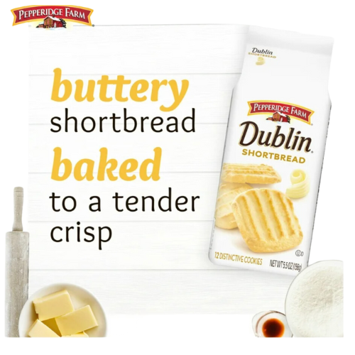 Pepperidge Farm Dublin Shortbread Cookies, 5.5oz view 2