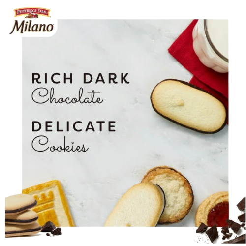 Pepperidge Farm Milano Dark Chocolate Cookies, 6oz view 2