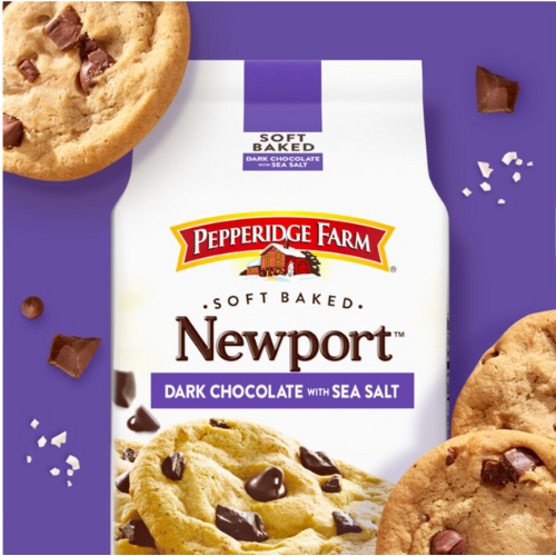 Pepperidge Farm Newport Dark Chocolate Cookies with Sea Salt, 8.6 view 2