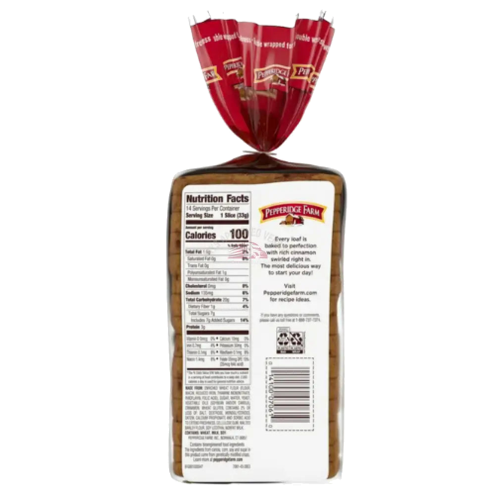 Pepperidge Farm Swirl Cinnamon Breakfast Bread 16oz. Bread