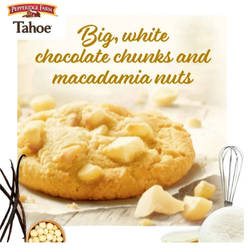 Pepperidge Farm Tahoe White Chocolate Macadamia Nut Cookies, 7.2oz view 2