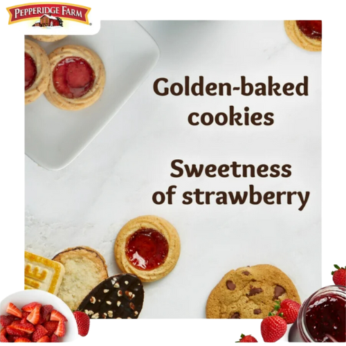 Pepperidge Farm Verona Strawberry Thumbprint Cookies, 6.75 view 2