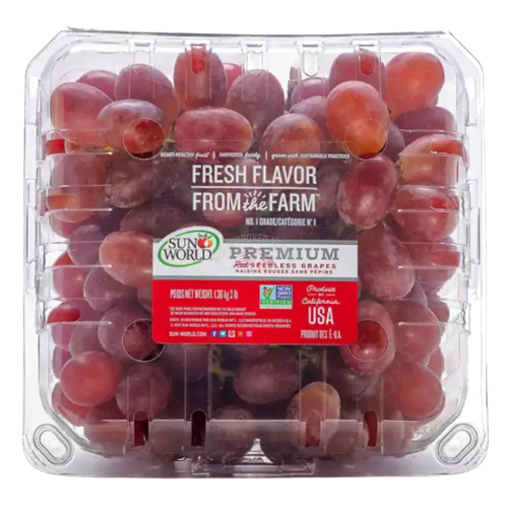 Red Seedless Grapes 3 lbs. Grapes