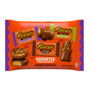 Reese's Milk Chocolate Snack Peanut Butter Shapes, Halloween Candy 9 oz