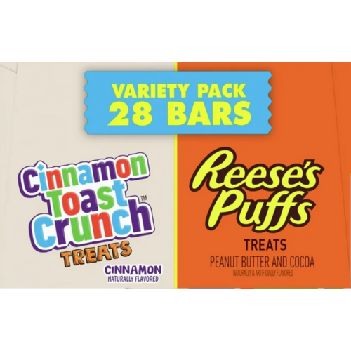 Reese's Puffs Cinnamon Toast Crunch Cereal Treat Bars, 28ct view 2