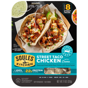 Soules Kitchen, Fresh Meal Kit, Chicken Street Taco with Lime Crema, 11oz