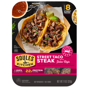 Soules Kitchen Packaged Street Taco Steak with Salsa Roja - USDA Choice Beef, 11oz