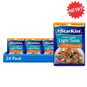 StarKist Light Tuna in Sunflower Oil Bundle, 2.6 oz (24 pack), 3.9lbs