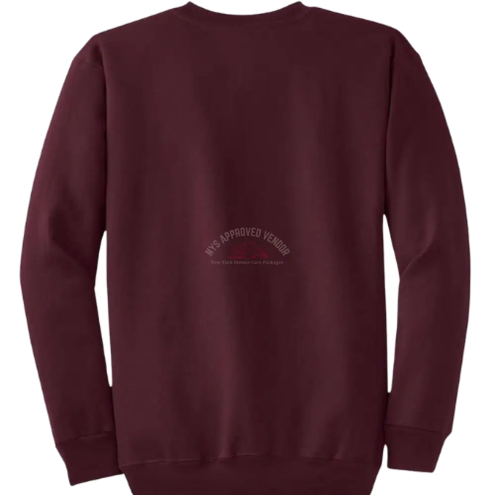 Sweatshirt 100% Cotton (Maroon) S Sweatshirt