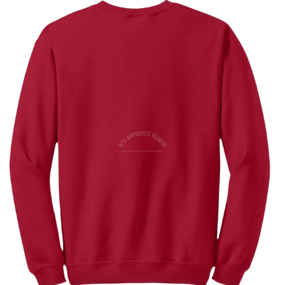 Sweatshirt 100% Cotton (Red) Sweatshirt