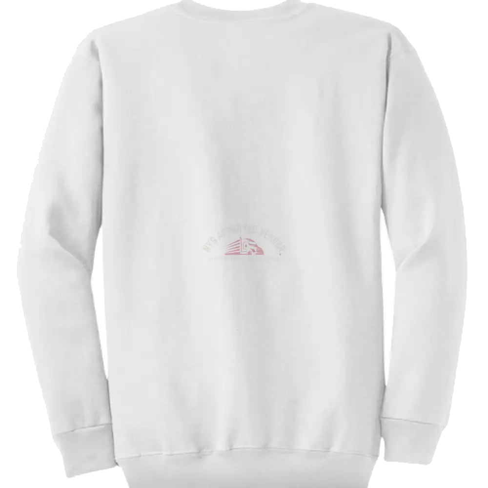 Sweatshirt 100% Cotton (White) S Sweatshirt