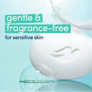 Women Sensitive Skin Fragrance Free and Hypoallergenic, 1 Bar view 2