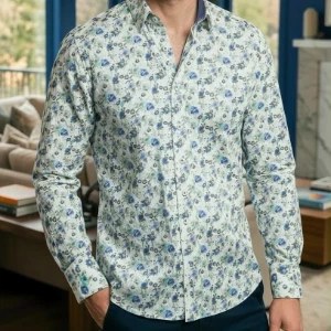 Floral patterned men's shirt