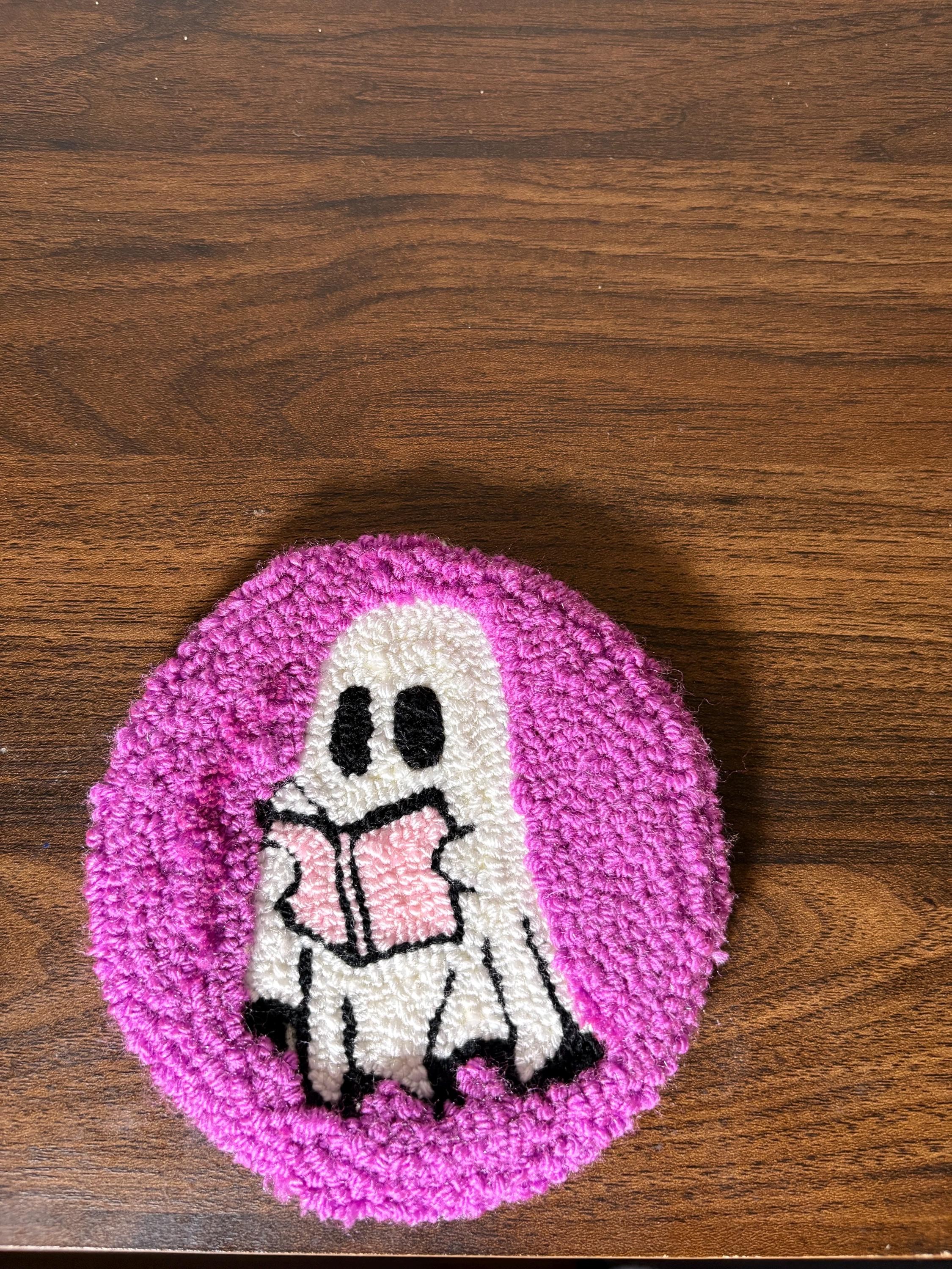 Ghost Coaster Set - Spooky Halloween Decor, view 2
