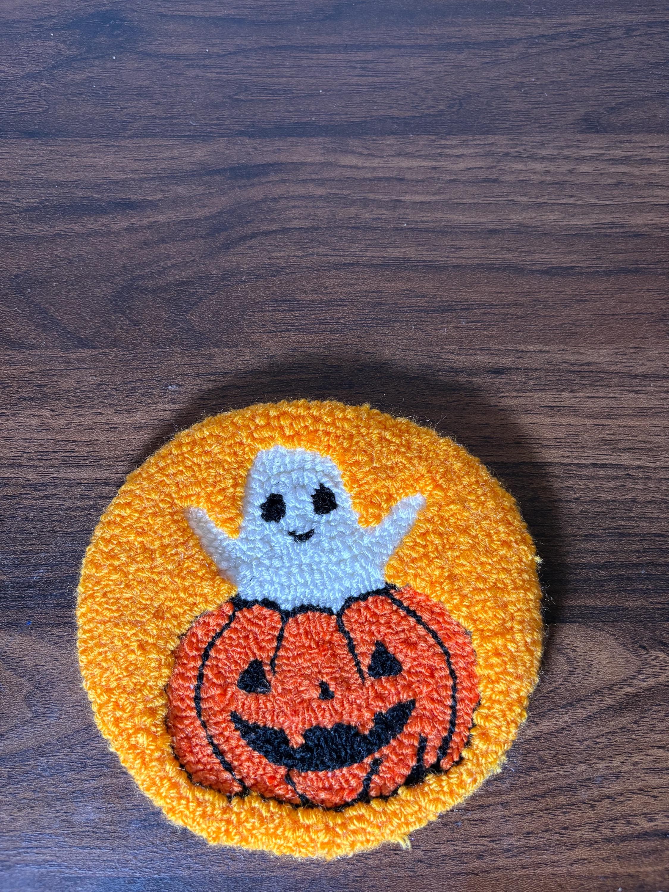 Ghost Coaster Set - Spooky Halloween Decor, view 3