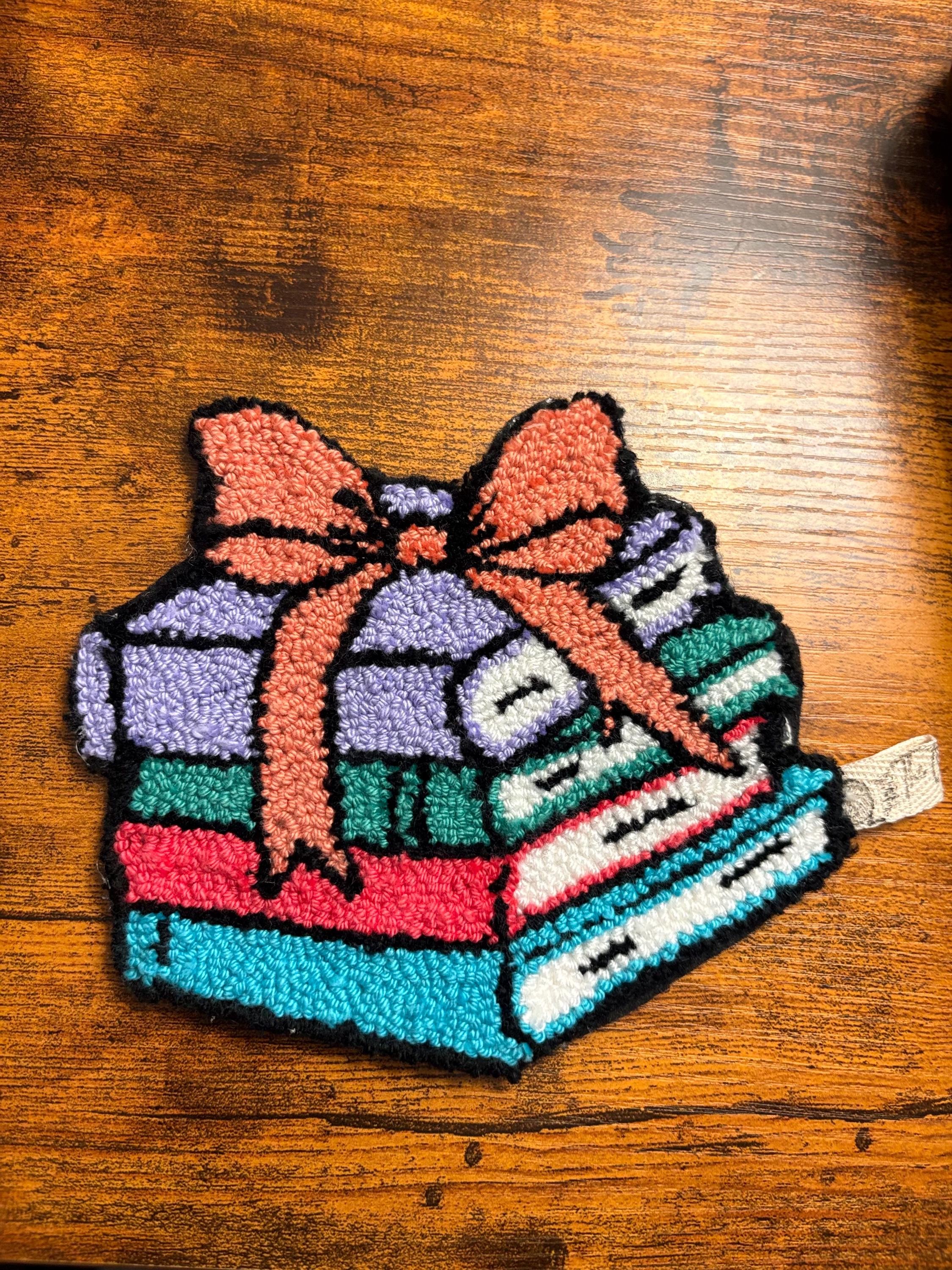 Stack of Books with Bow Coaster, view 2
