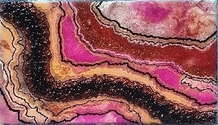 Geode of Joy handmade geode art, view 4