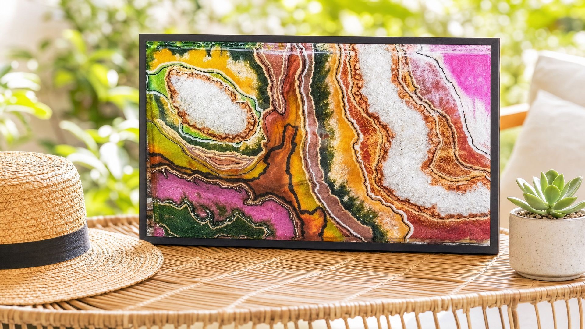 Layers of Grace handmade geode art, view 3