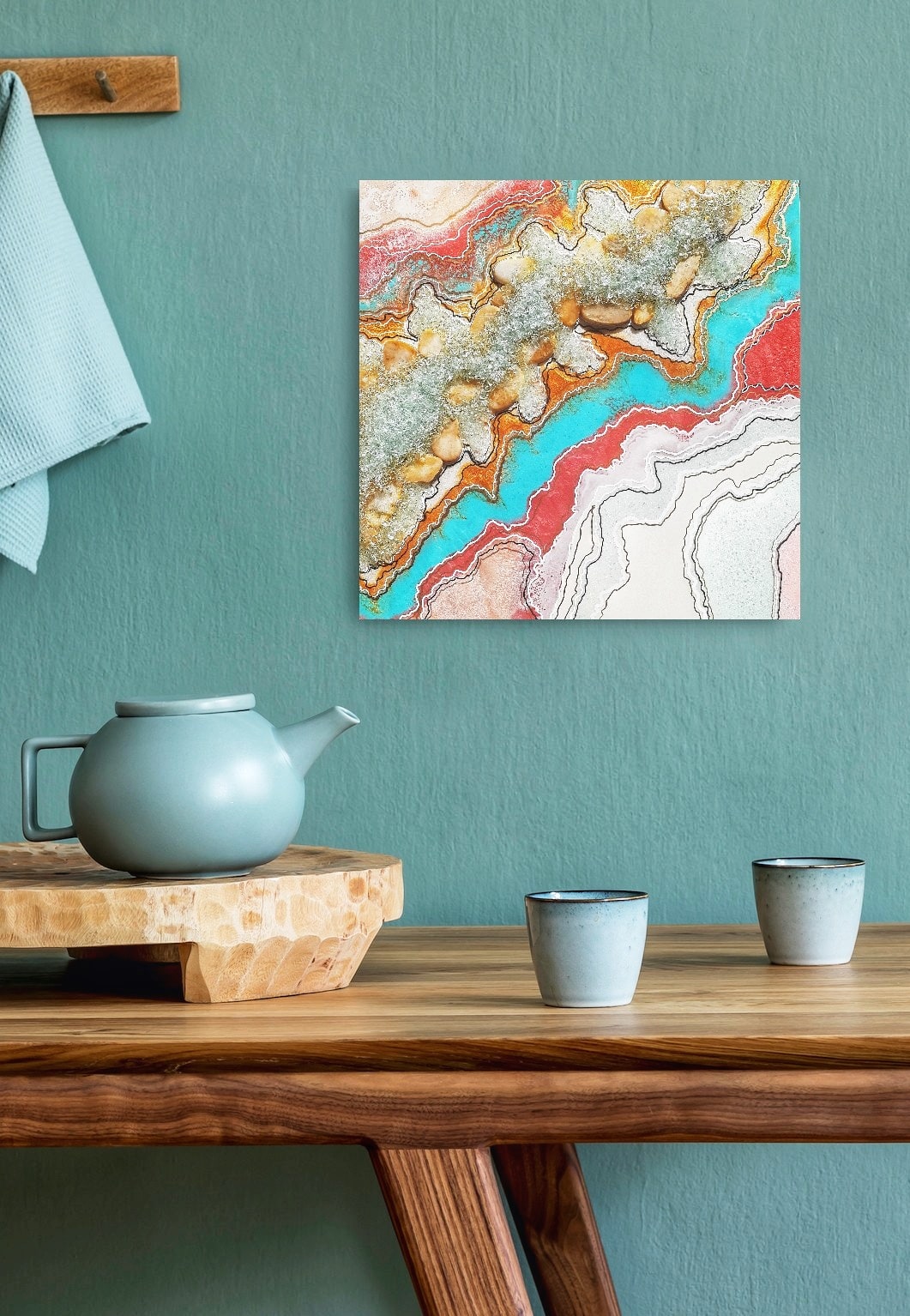 Spirit in Stone Layers handmade geode art