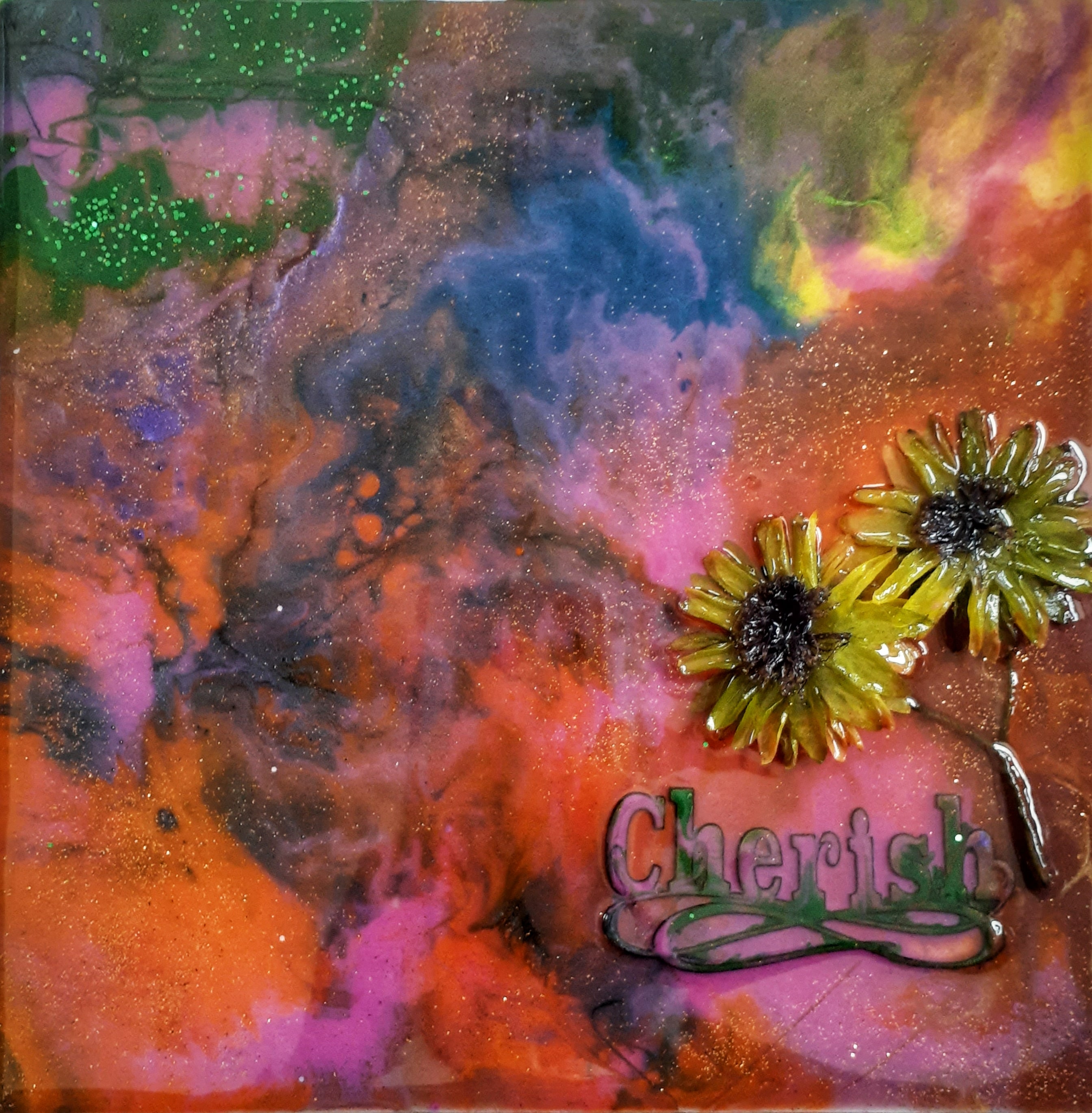 Cherished handmade resin artwork, view 3