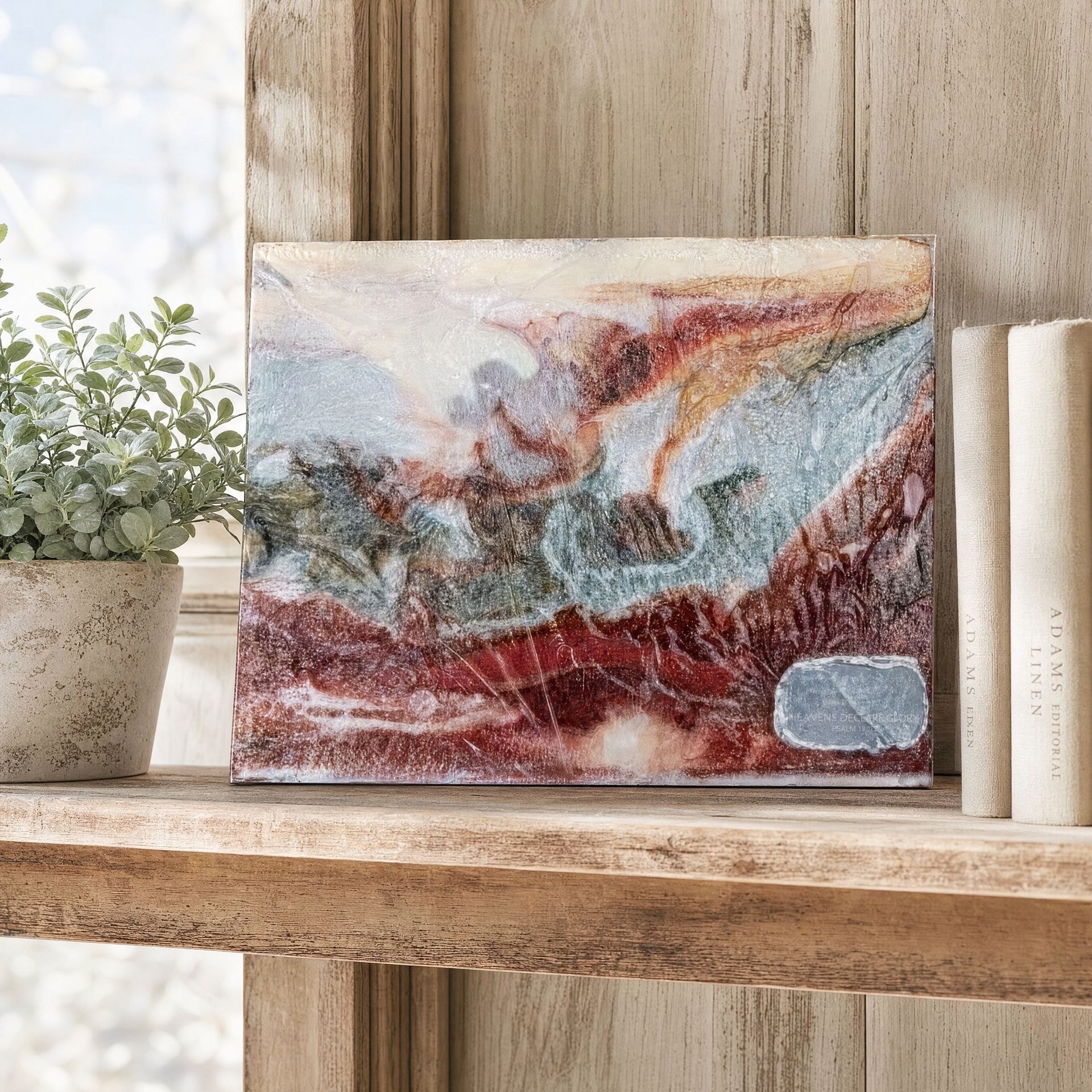 Heavens Declare Glory handmade resin artwork