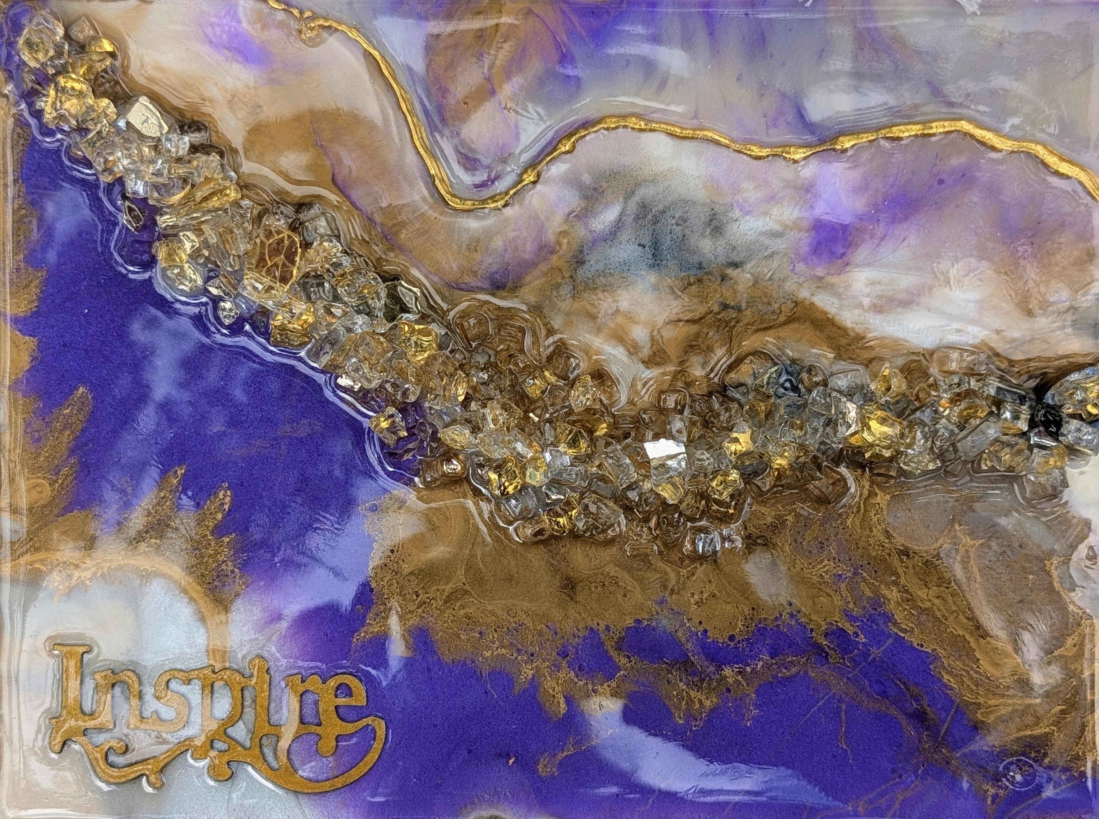 Inspired by Grace handmade resin artwork, view 4