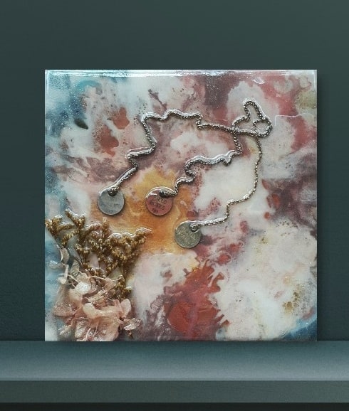 Jewels of Grace handmade resin artwork, view 3