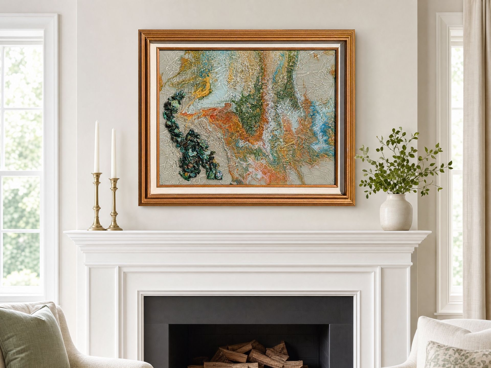 Path Toward Renewal handmade resin artwork