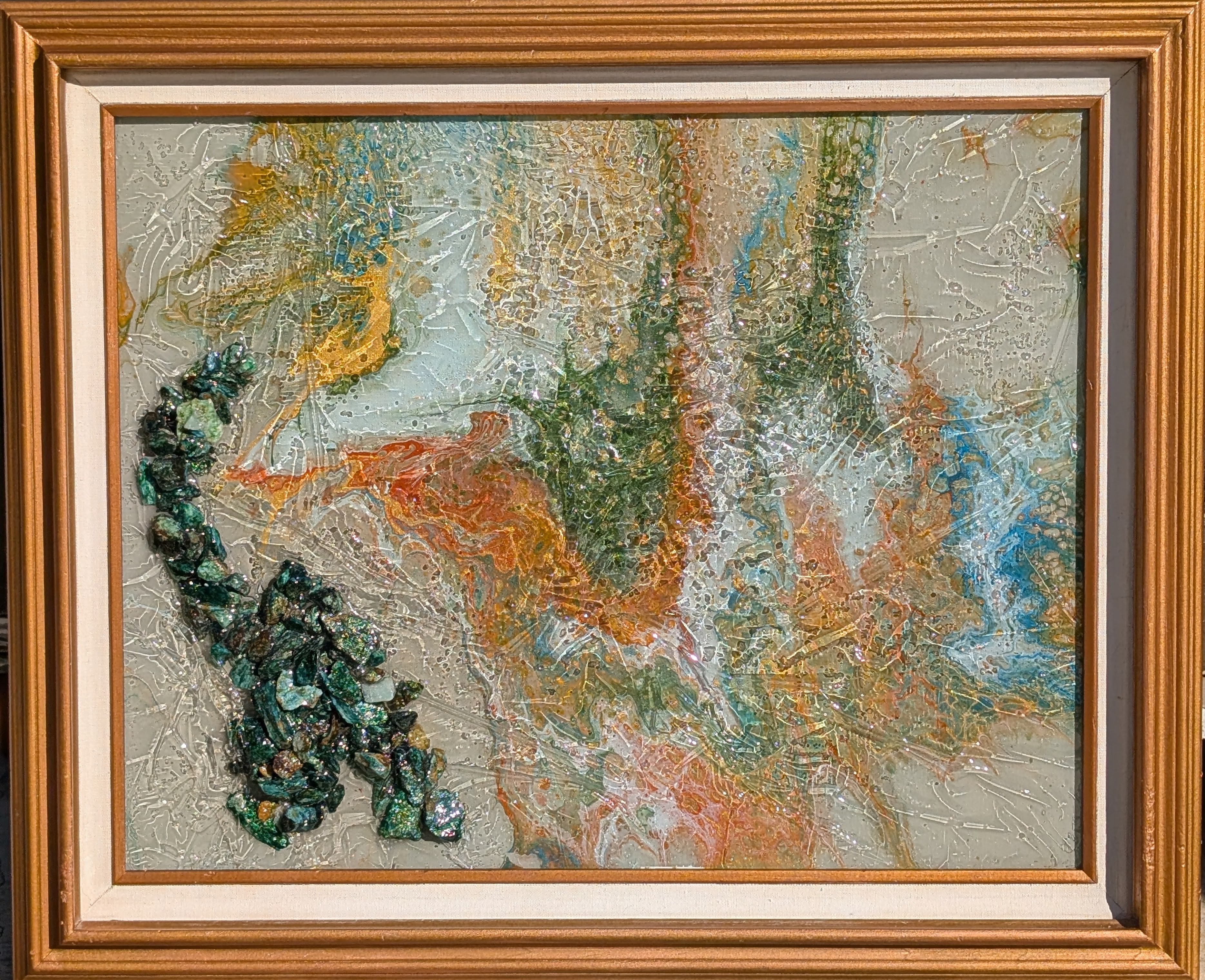 Path Toward Renewal handmade resin artwork, view 3
