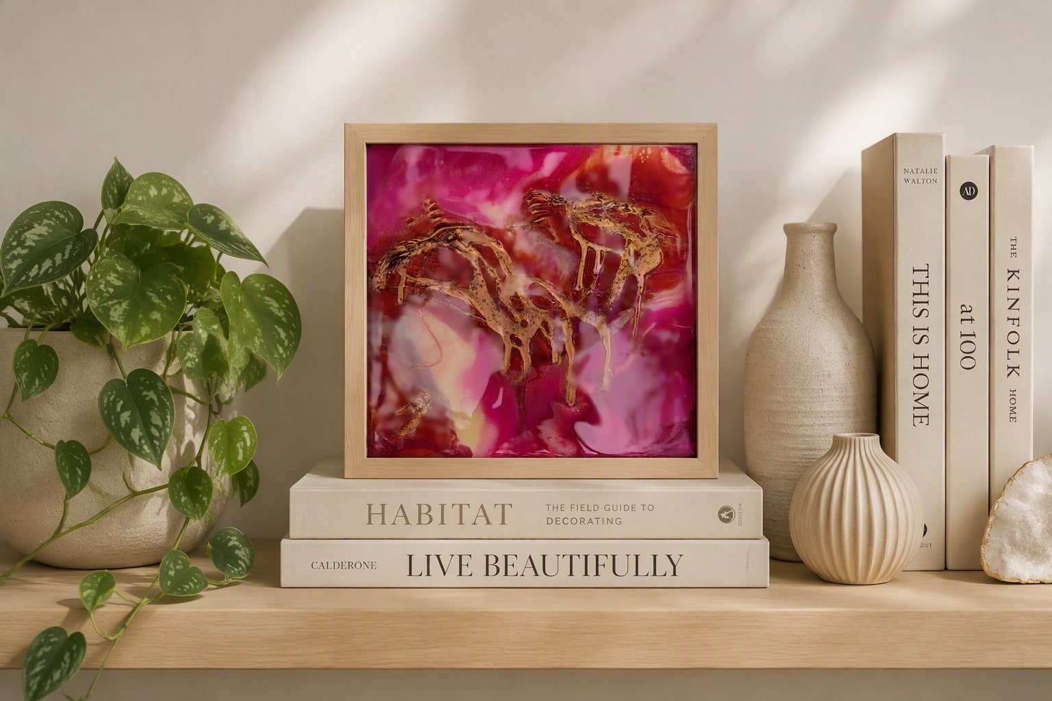 Redeemed in Grace handmade resin artwork, view 3