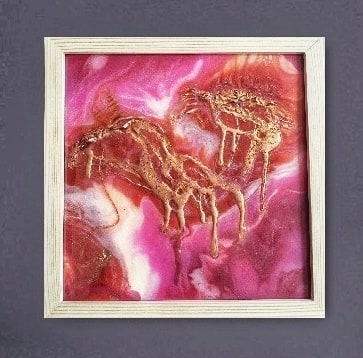 Redeemed in Grace handmade resin artwork, view 4