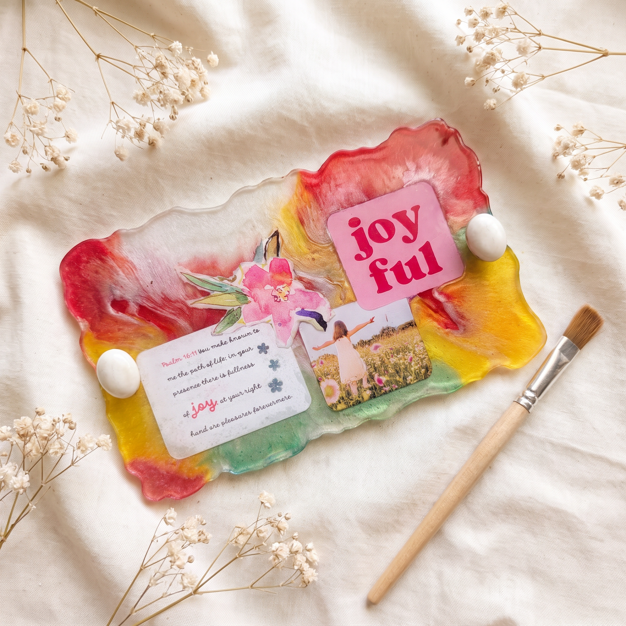 Path of Joy handmade resin tray