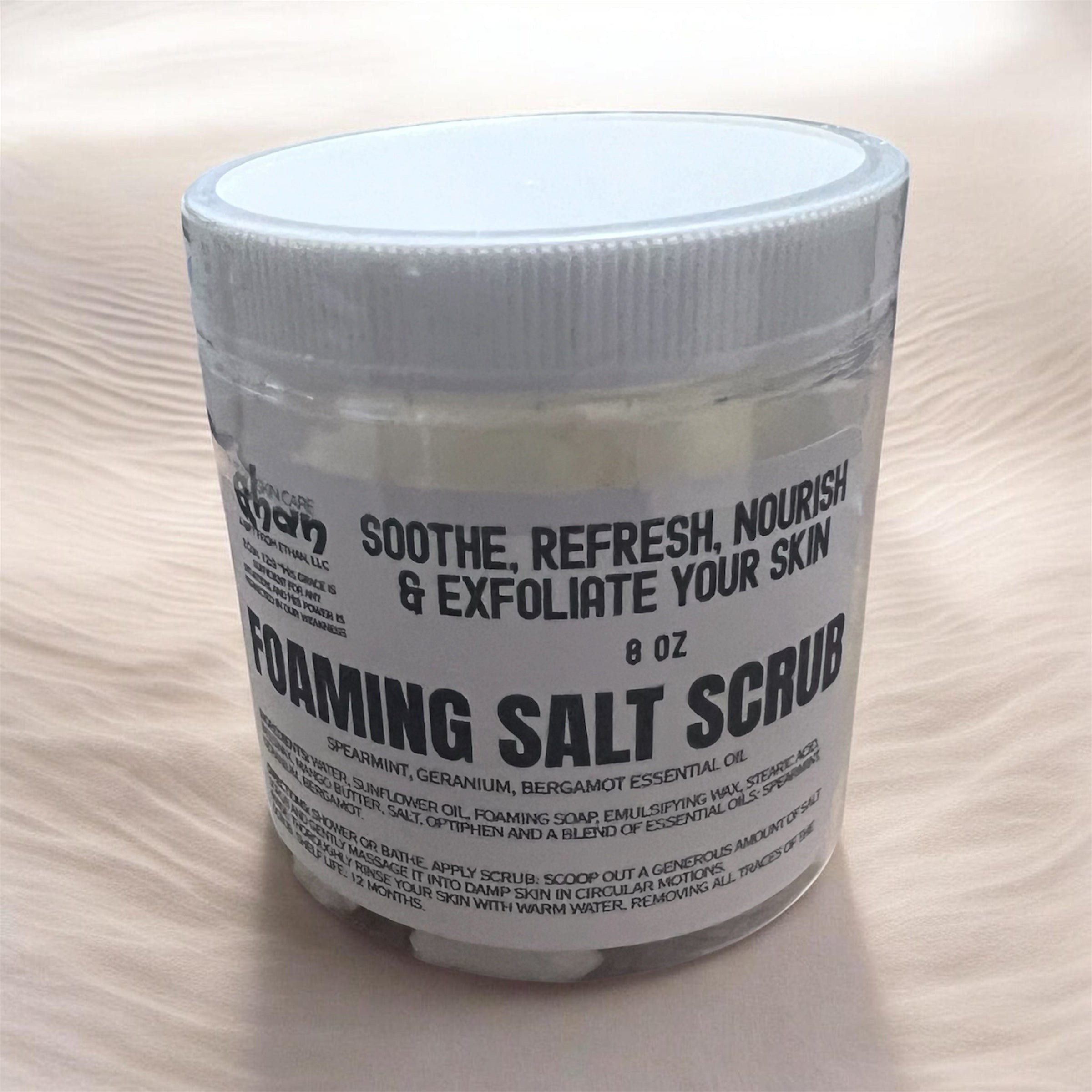 Lavender foaming salt scrub from A Gift From Ethan