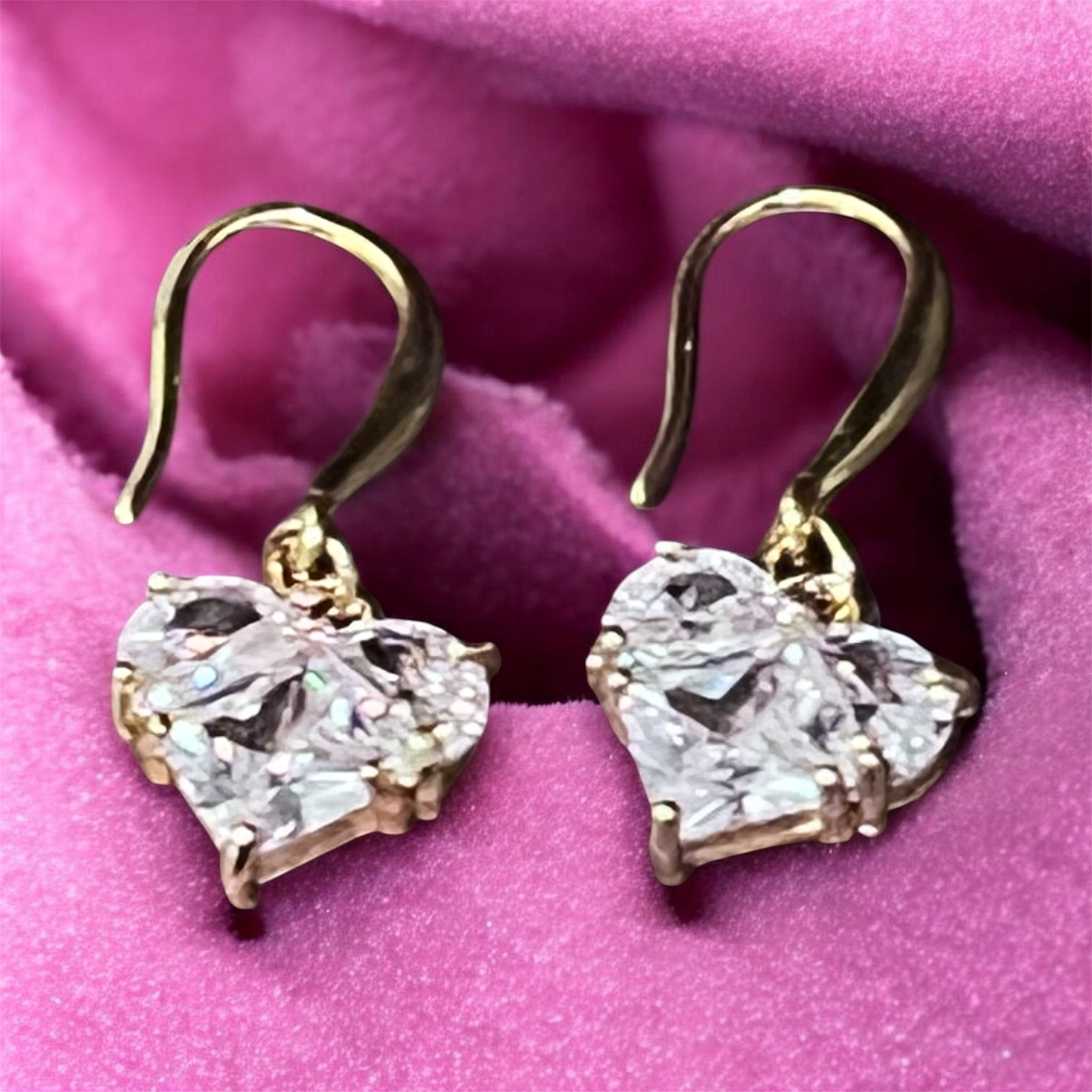 Gold plated crystal earrings from A Gift From Ethan