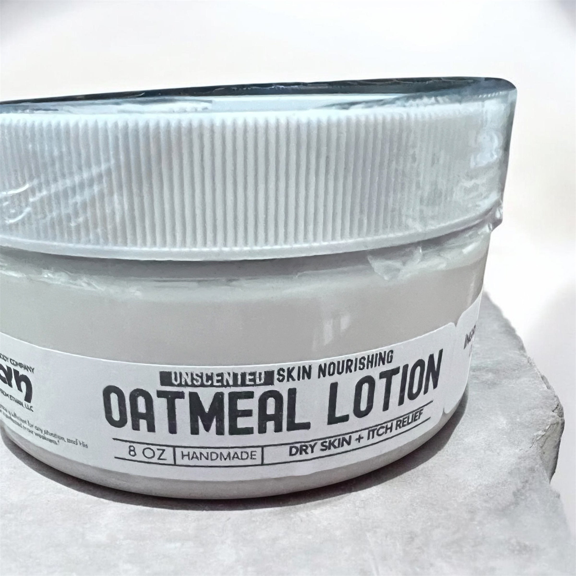 Bottle of unscented moisturizing oatmeal lotion from A Gift From Ethan