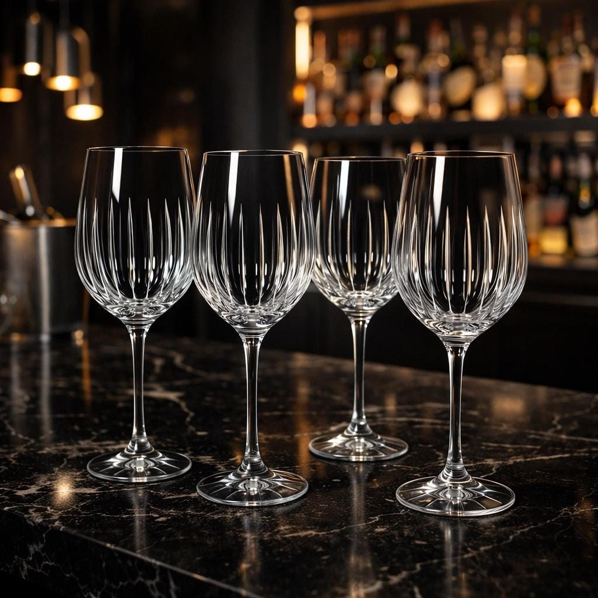 Schott Zwiesel Buckingham Crystal Wine Glasses Set of 4, Vintage German Cut Crystal Stemware, Elegant Wine Goblets, Wedding Gift, view 3