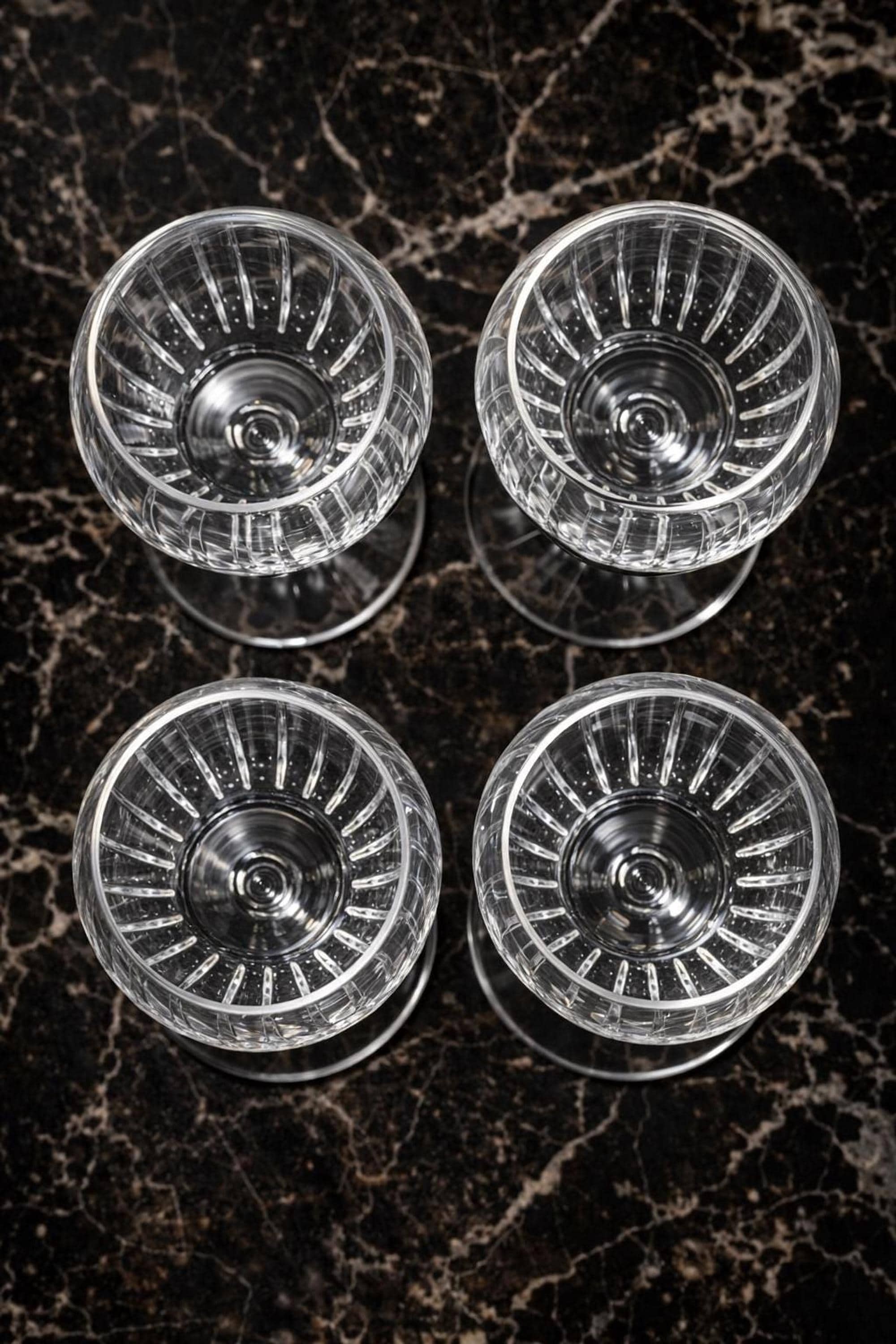 Schott Zwiesel Buckingham Crystal Wine Glasses Set of 4, Vintage German Cut Crystal Stemware, Elegant Wine Goblets, Wedding Gift, view 5