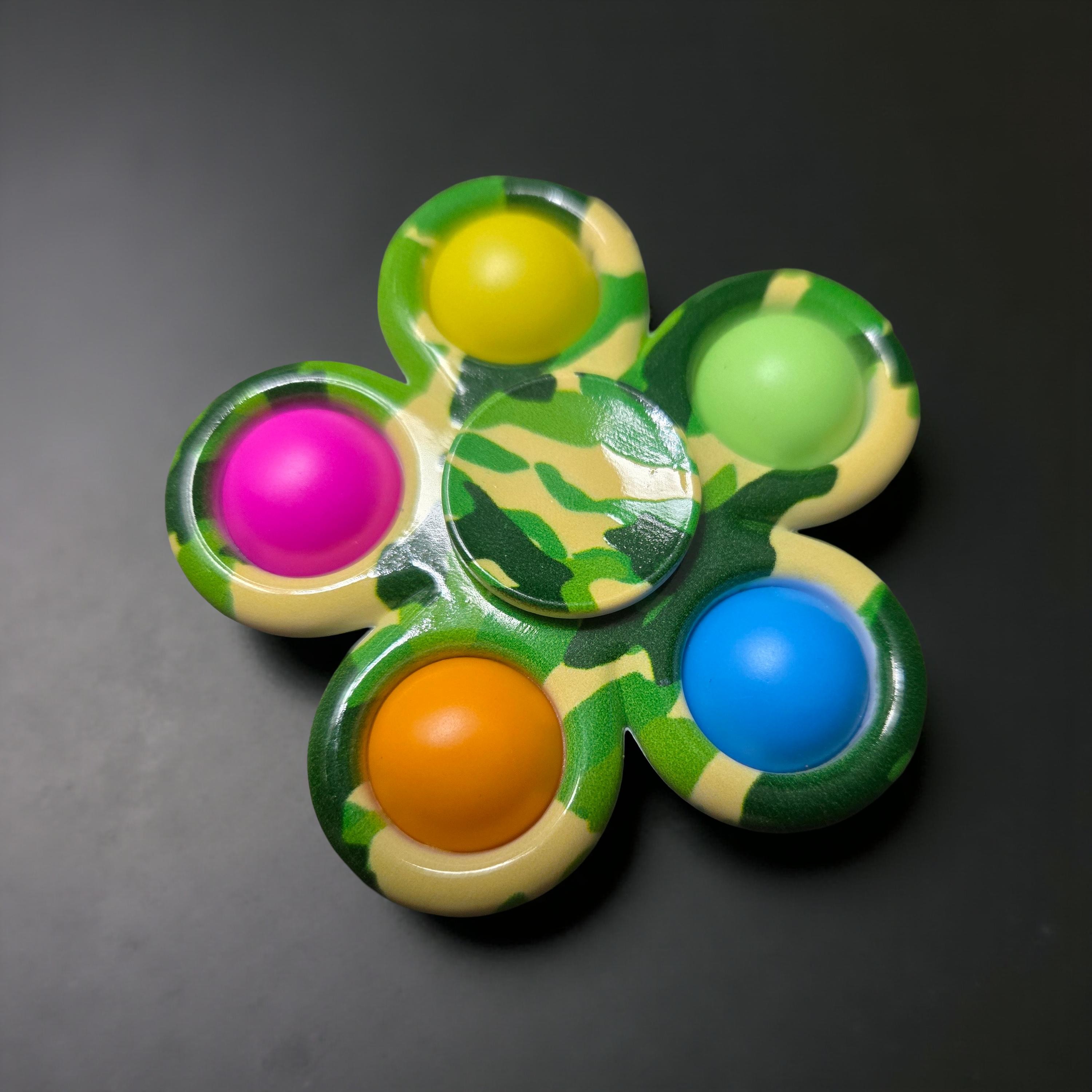 Tie Dye Flower Fidget Toy – Sensory Silicone Push Pop, view 7