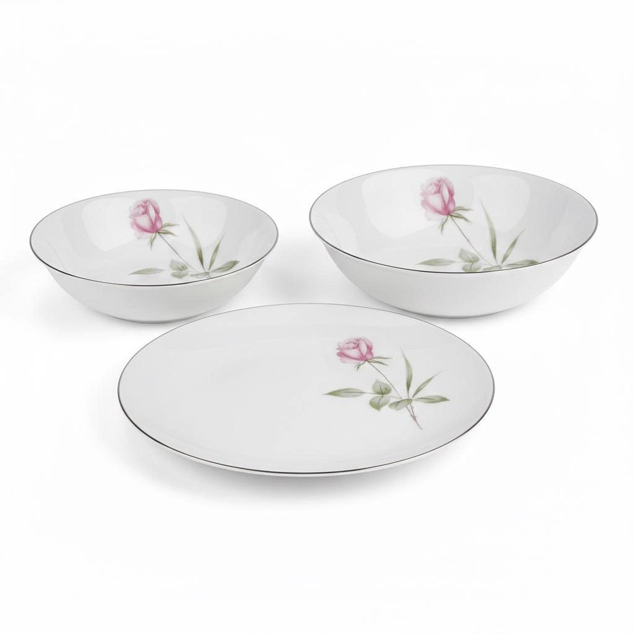 Mikasa Dinner Plate, Roxane Fine China with Platinum Rim, view 3