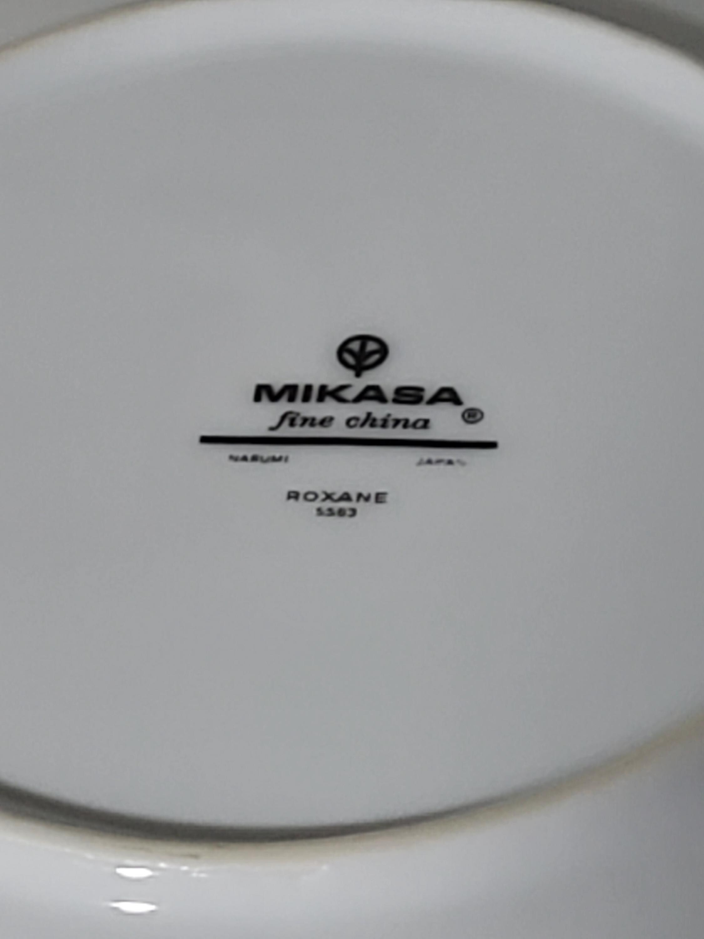 Serving Bowl, Mikasa Roxane Fine China from Japan with Pink Floral Motif, view 2