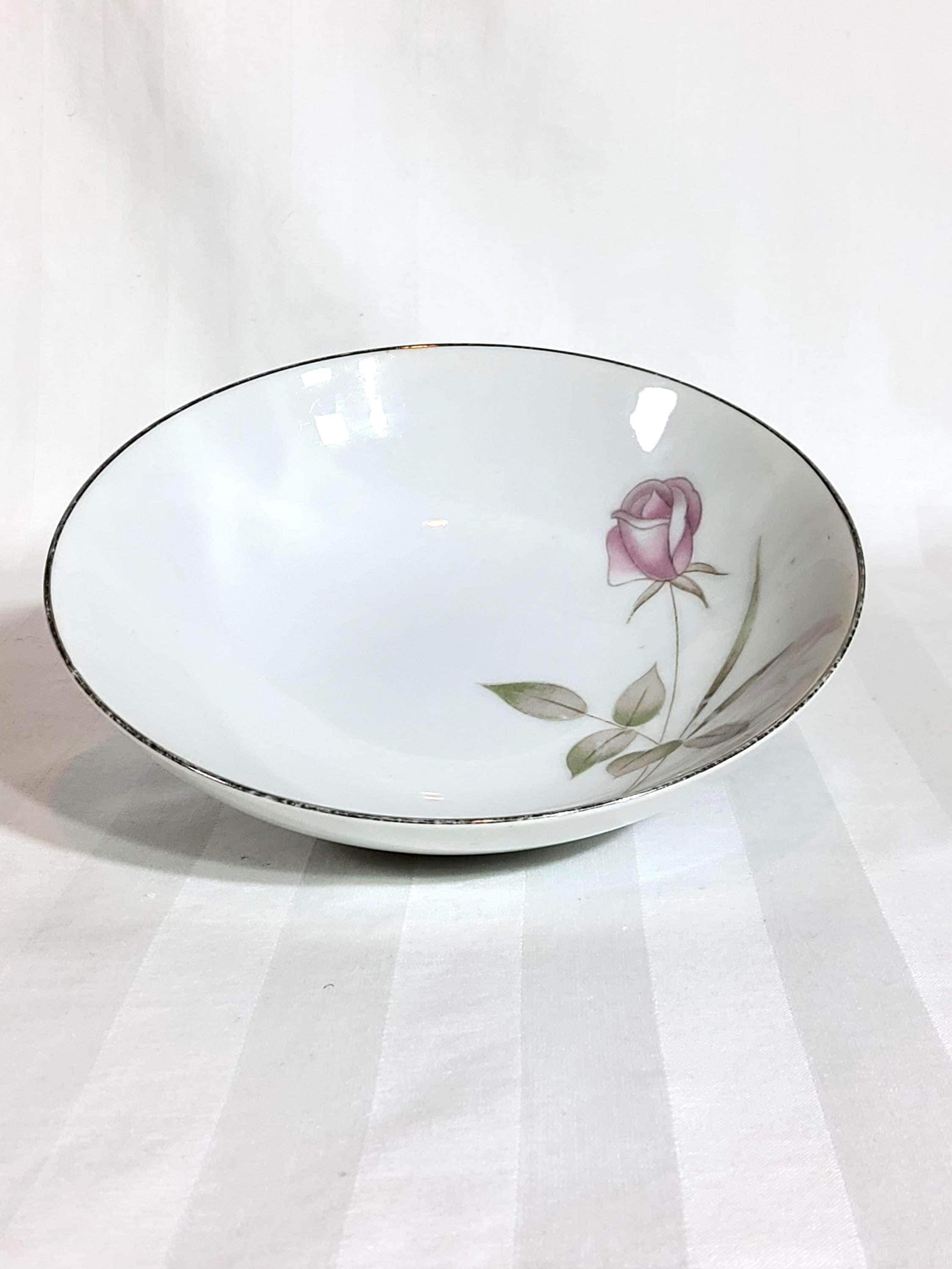 Mikasa Bowl Roxane 5-Inch Fine China, Japan Platinum Rim Replacement, view 2