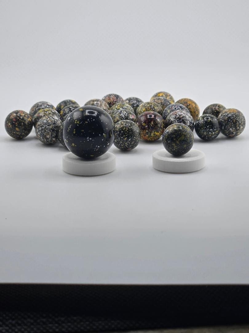 Galaxy Glass Marbles Set | Vintage Style Cosmic Speckled 27 Piece, view 4