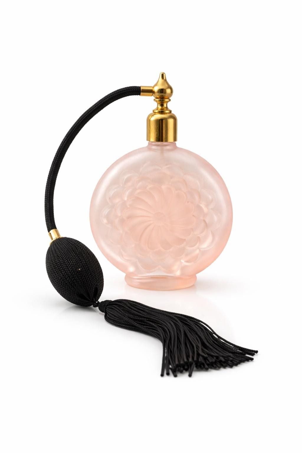 Vintage Pink Frosted Perfume Atomizer, view 3
